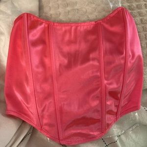 PLT Neon Pink Corset Top